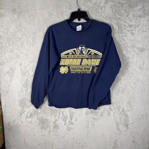 Notre Dame Fighting‎ Irish Shirt Long Sleeve Mens Medium NCAA Football 2013 BCS